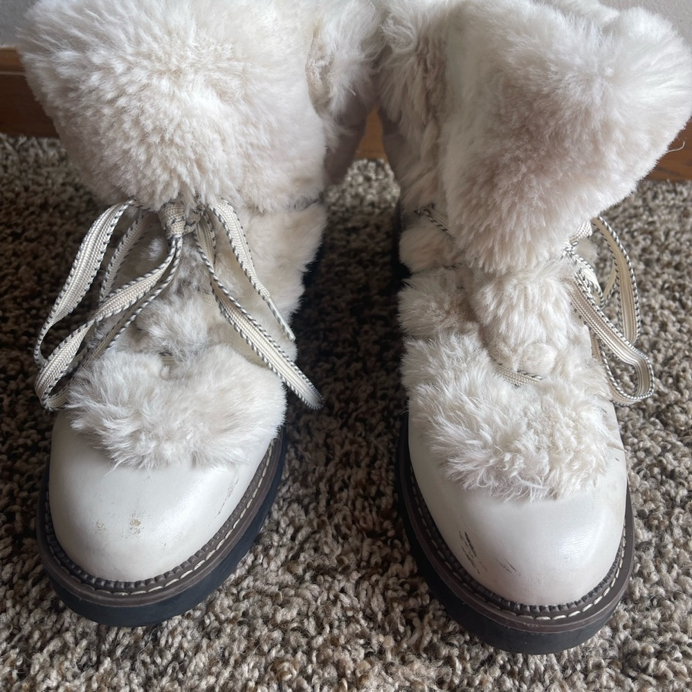 A New Day Target White Women’s Fur Boots